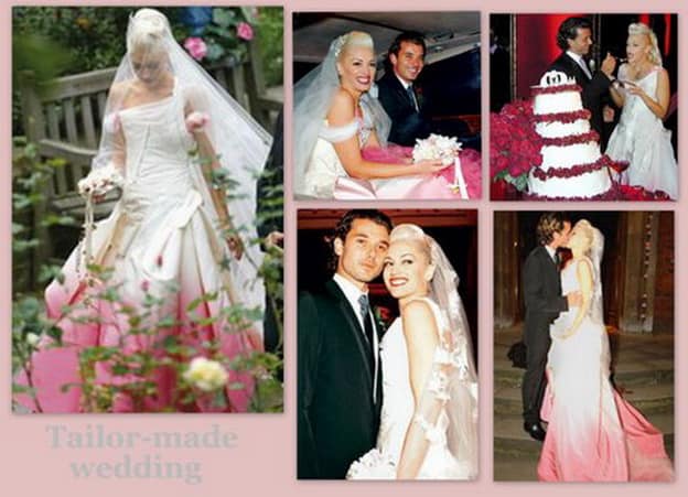 abito da sposa di Gwen Stefani