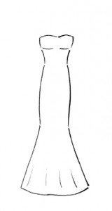 modello di abiti da sposa sirena
