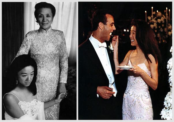 Vera Wang e suo abito da sposa Vera Wang al suo matrimonio