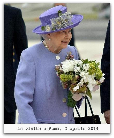 Regina Elisabetta II in visita a Roma, 3 aprile 2014