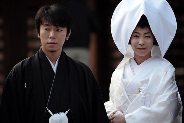 Sposi giapponesi: matrimonio tradizionale
