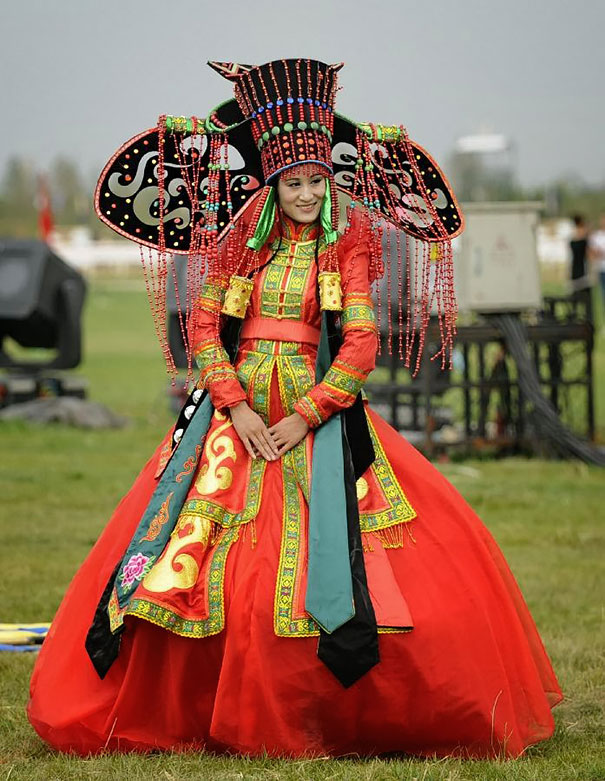 abito da sposa tradizionale mongolia