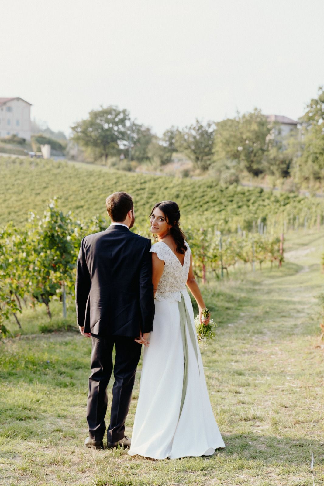 Martina in abito da sposa Milano Talea Couture abito da sposa matrimonio ecosostenibile