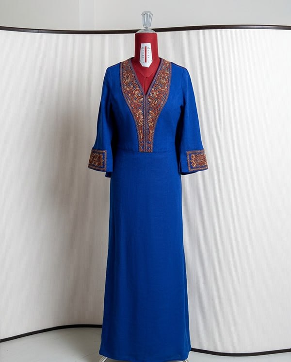 abito su misure sartoria ricamo tradizionale