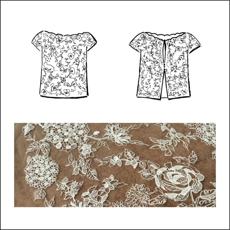 pizzo per abito da sposa 